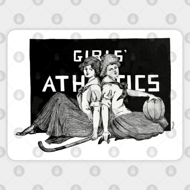 Girls' Athletics - 1913 vintage design Sticker by gumbogirlonline